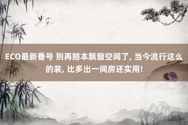 ECO最新番号 别再赔本飘窗空间了， 当今流行这么的装， 比多出一间房还实用!