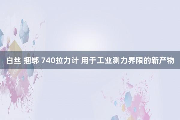 白丝 捆绑 740拉力计 用于工业测力界限的新产物